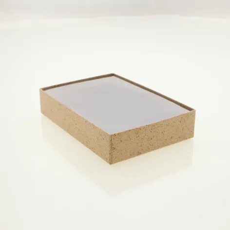 Pack of 20.webp 12 Choc Board Box and Internal Clear Lid; Cocoa Shell Paper